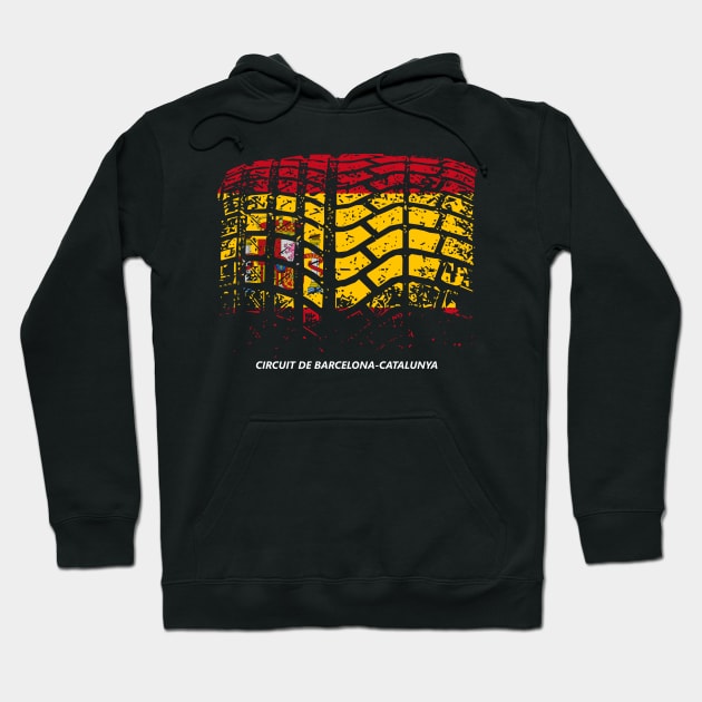 Circuit de Barcelona-Catalunya Hoodie by SteamboatJoe